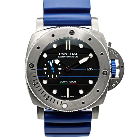 panerai with light blue rubber strap|original Panerai rubber strap.